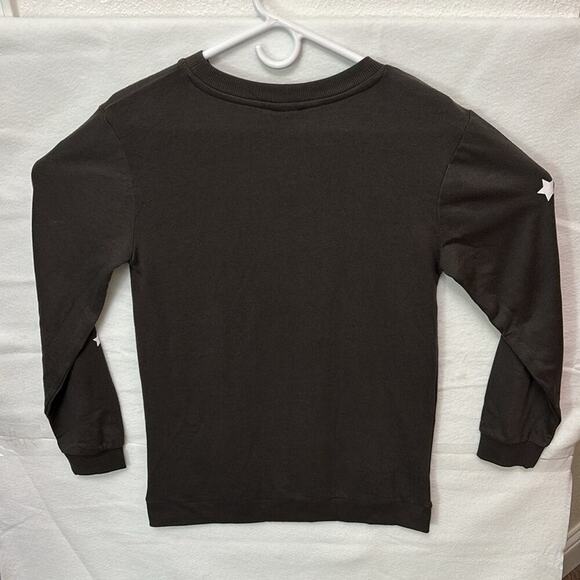 Star Wars galaxy women sweatshirt black silver white stars sequin XS long sleeve - Picture 5 of 8